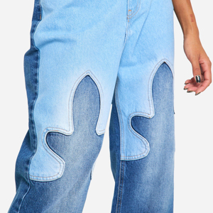 Top Selling Factory Direct Sale OEM High Waist Straight Loose <b>Women</b> Denim Pant Trending Baggy Jeans Pants for Ladies - Product Image 6