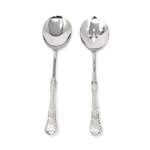 Minimalist Metal Salad Server With Designer Handle for Home Hotel & Restaurant Tabletop Usage <b>Serving</b> <b>Spoon</b> & Forks Sets - Product Image 3