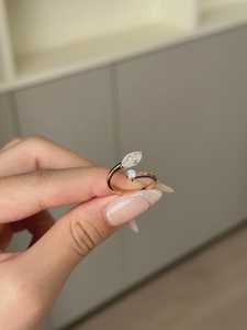 Anillo de banda abierta con diamante marquesa de 1.01 quilates Toi Et Moi para mujer, oro amarillo de 14k, joyería de compromiso y boda con diamante cultivado en laboratorio para ella - Product Image 4