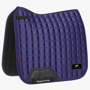 Almohadillas de alta calidad para silla de montar, almohadillas de gran calidad para equitación, tela de satén de seda, almohadillas para silla de doma color azul hielo - Product Image 6