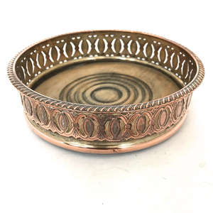 Posavasos de cobre de tendencia en metal elegante con diseño redondo grande perfecto para eventos de bodas y Decoración de mesa elegante - Product Image 2