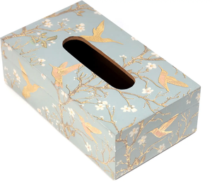 Boîte à mouchoirs élégante de style oriental en bois émaillé imprimé, pour la décoration de la maison, du bureau ou de la table, accessoires en vente chaude - Product Image 1