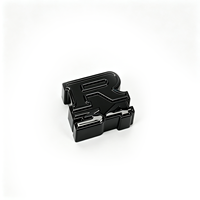 Emblème de voiture en plastique ABS, badge chromé pour voiture, emblème automobile, badge moulé sous pression de forme personnalisée, résistant à l'eau pour la décoration de réfrigérateur