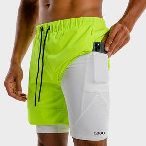 Wholesale Rate Trendy Design Casual Double <b>Layer</b> Shorts for Export Market 2026 High Quality Men Shorts Factory Custom Branding - Product Image 2