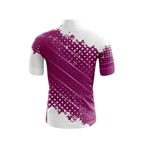 Uniforme de Ciclismo Económico con Sublimación Impresa, Jersey de Ciclismo de Manga Corta con Cierre Completo, Bajo Costo, para Gran Carrera Corporativa de Beneficencia - Product Image 4