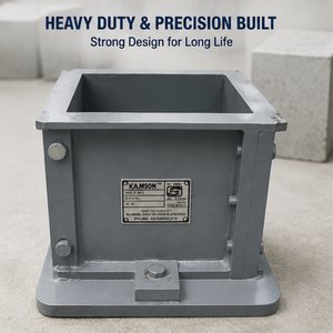 Moule à cube de 150 mm pour essais de béton | Moule d'essai de cubes de béton robuste pour l'essai de résistance à la compression, essais de construction - Product Image 2
