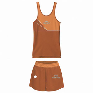 Venta Directa de Fábrica de Ropa Deportiva, Conjunto de 2 Piezas para Mujer, Conjuntos de Algodón para Mujer, Conjunto de Camiseta sin Mangas y Pantalones Cortos para Mujer, Nueva Tendencia - Product Image 1