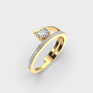 18K Gold <b>Oval</b> Cut <b>Moissanite</b> <b>Ring</b> Open Band Wedding <b>Engagement</b> Women's Fine Jewelry IGI Certified Gold Plated Trendy Custom Size - Product Image 3