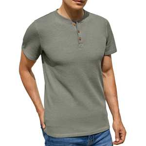 Camiseta Premium de Manga Corta para Hombre, Cuello Redondo, 100% Algodón, Corte Regular, Transpirable, 200g, Negra, para Uso Diario Informal - Product Image 5