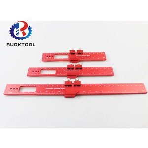 Règle de marquage d'arrêt de glissière en métal en aluminium de 6/8/12 pouces outils de mesure de pouce métrique règle de travail du bois règle de poche - Product Image 1