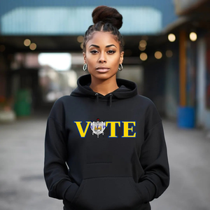 เสื้อฮู้ดพิมพ์ลาย Sigma Gamma Rho VOTE แฟชั่นสไตล์ลำลองสำหรับผู้หญิง เสื้อสเวตเชิ้ตพิมพ์ลายกราฟิกตัวอักษรกรีก สตรีทแวร์แบบสั่งทำ - Product Image 1