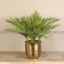 Macetas de latón dorado con flores grandes/macetas de metal de latón antiguo de estilo lujoso moderno para un tamaño personalizado al precio más bajo - Product Image 5