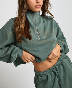 Conjunto Deportivo de Mujer al por Mayor con Chaqueta con Cremallera y Pantalones, Ropa Deportiva Casual Cómoda para Minoristas y Compradores al por Mayor - Product Image 5