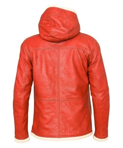 Abrigo de Cuero Rojo de Papá Noel para Hombre – Chaqueta Navideña de Lujo Hecha a Mano – Atuendo para Fiestas Navideñas y Disfraz de Navidad - Product Image 2