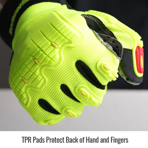 Gants de sécurité en cuir synthétique de haute qualité, travail mécanique, durables, résistants à l'abrasion, protection personnelle, gants industriels - Product Image 4