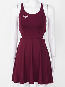 Vestido de tenis sin espalda para mujer, falda deportiva con tirantes cruzados, vestido de yoga y fitness de 1 pieza con pantalones cortos, novedad 2026 - Product Image 3