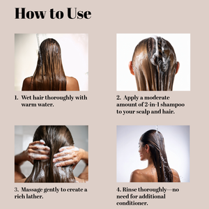 Champú para el cuidado del cabello con enjuague hecho en Japón, 300ml, suave y protector, antiencrespamiento, anticaspa, refrescante, nutritivo, hidratante - Product Image 4