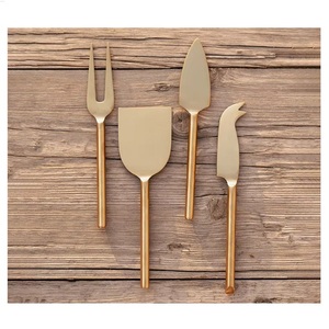 Stainless Steel Modern <b>Cheese</b> <b>Knife</b> <b>Set</b> Best Seller <b>Cheese</b> Serving Fork Spreader Heart <b>Knife</b> <b>Cheese</b> Tool Metal Cutlery Tableware - Product Image 1