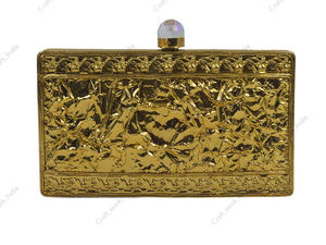 Mother of Pearl <b>Clutch</b> with Gold Floral Branch Metalwork Pearl Detailing Luxury Evening <b>Bag</b> <b>for</b> Bridal <b>Wedding</b> Party - Product Image 2