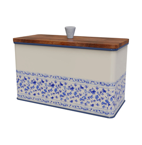 Rectangular Metal Bread <b>Bin</b> with Metal Lid Freshly Design <b>Retro</b> <b>Kitchen</b> Storage Container Airtight Food Preservation - Product Image 3