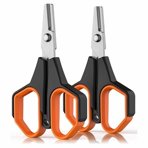 Ciseaux de pêche, coupe-ligne de pêche en acier inoxydable pour ligne tressée, ciseaux de pêche petits avec poignée antidérapante pour l'eau salée - Product Image 5