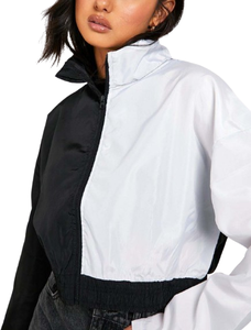 Chaqueta Cortavientos de Nailon para Mujer, con Logotipo Personalizado, Deportiva, de Dos Tonos, Impermeable y Transpirable - Product Image 1