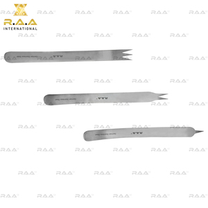 Rétracteurs de capsules 10 pouces, lot de 3 pièces (1, 2 et 3 à pointes acérées), 30 mm, en acier inoxydable de haute qualité, instrument ophtalmique, norme de sécurité - Product Image 5