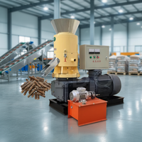 Granulateur à matrice plate multifonctionnel pour biomasse, paille, bois et aliments pour animaux, machine universelle de fabrication de granulés haute performance 100-1500 kg/h
