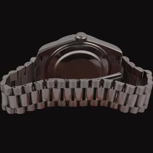 Reloj de Hombre de Alta Calidad con Caja Redonda, Bisel y Esfera de Moissanita, Correa de Acero Inoxidable, Diseño Atractivo y Personalizado - Product Image 2