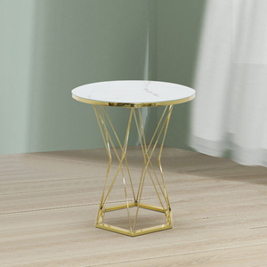 Glass Coffee <b>Table</b> Small Glass Coffee <b>Table</b> Round Gold Coffee <b>Table</b> - Product Image 5