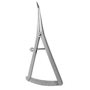 Calibre dentaire Castroviejo long de 6 pouces, incliné de 0 à 40 mm, instrument de mesure chirurgical gradué en acier inoxydable - Product Image 3