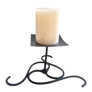 Candelabro de Metal de Estilo Moderno con Acabado Negro Antiguo para Decoración de Luces en el Hogar y la Sala de Estar, Portavelas Cónicas - Product Image 5