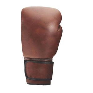 Leather Boxing Gloves Laced-up Training Gear for Adults Adjustable <b>Wrist</b> <b>Strap</b> Brown - Product Image 2