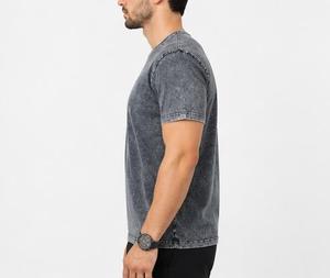 Camiseta Casual de Punto para Hombre, Cuello Redondo, Manga Corta, Corte Regular, Color Sólido, 100% Algodón Jersey - Product Image 5