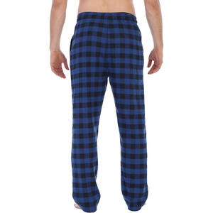 <b>Men's</b> Plaid <b>Flannel</b> 100% Cotton <b>Pajama</b> Pants Yarn Dye Brushed Elastic Waist Plus Size Quick Dry Machine-Washable Sleepwear - Product Image 2