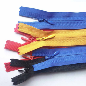 Fermeture éclair invisible réversible colorée personnalisée à dents cachées 3 #   Fermeture éclair en nylon pour vêtements - Product Image 5