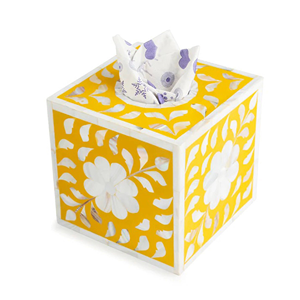 Proveedor Mayorista BH BROTHERS, Caja Decorativa Clásica Ecológica con Incrustaciones de Hueso, Personalizable, en Forma Cuadrada, para Pañuelos - Product Image 4