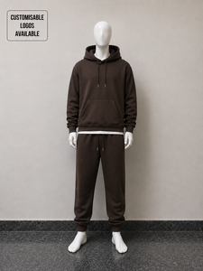 Conjunto de Felpa Gruesa Personalizada de 300-500GSM para Hombre: Sudadera con Capucha y Joggers Oversize de Estilo Urbano, Traje de Chándal de 2 Piezas de Felpa - Product Image 5