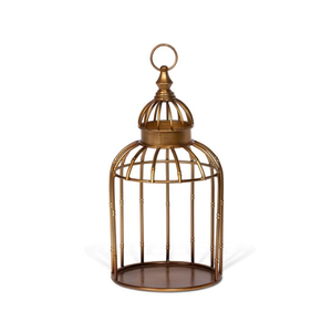 Cage à oiseaux en fer faite à la main, style antique, finition peinte, cage d'intérieur pour petits oiseaux, porte coulissante horizontale - Product Image 6
