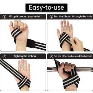 สายรัดข้อมือไนลอนสำหรับยกน้ำหนัก ครอสฟิต เพาะกาย ฝึกความแข็งแรง เคทเทิลเบล ดัมเบล น้ำหนักเบา - Product Image 6