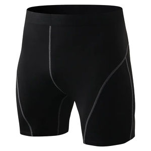 <b>Mens</b> Sports <b>Compression</b> <b>Shorts</b> Custom Logo Solid Mid Flexible Gym Training <b>Shorts</b> for Weightlifting Running Activewear - Product Image 6