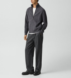 <b>Men's</b> Color Blocked Fleece Anti-UV Polyester/Cotton 350g Hoodie Sweatpants Set Pockets Black Gray Spliced Casual Joggers Elastic - Product Image 6