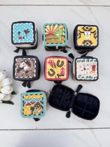 New Design Genuine Leather <b>Travel</b> Jewellery Compact <b>Case</b> Bohemian Zipper Closure Hand Tooled Leather Durable Storage Accessory - Product Image 6