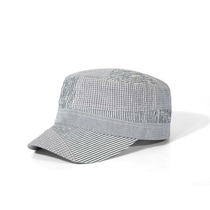 Gorra de Béisbol Unisex con Visera Plana, Diseño a Cuadros, Bordada, Estilo Patrulla, de Poliéster, para Ciclismo, Viajes y Uso Diario - Product Image 5