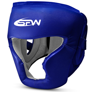 Casque de boxe SAVOW FIGHT WEAR personnalisé en cuir de vachette de qualité supérieure, protection des joues ouverte, rembourrage absorbant les chocs - Product Image 6