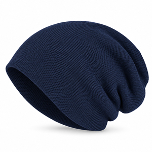 Gorro de Punto Largo y Holgado Estilo Marinero, con Logotipo Personalizado, Gorro de Punto Suave Unisex, Gorro de Punto de Color Sólido, Gorros Casuales de Acrílico - Product Image 1