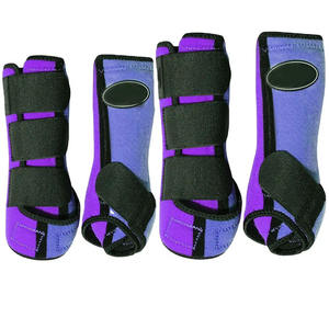 Bottes de protection en néoprène pour chevaux, bandages de sécurité pour jambes, équipement équestre et vétérinaire - Product Image 5
