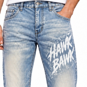 Men Washed <b>Slim</b> Fit Denim <b>Jeans</b> Soft Stretch Feel Distressed Style Classic Waist Functional Pockets Casual Cotton Denim <b>Jeans</b> - Product Image 4