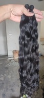 Ekstensi Rambut India Remy Natural Loose Wave Tekstur Halus Pre-Bonded Mesin Double Weft Lembut Seperti Rambut Asli Semua Warna Bebas Bahan Kimia