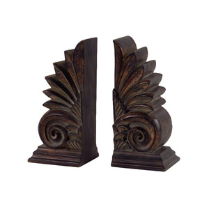 Classic Minimal Metal Bookend Set with Strong Grip Base and Rust Resistant Finish for Office Home Study Room Organizer - Product Image 1